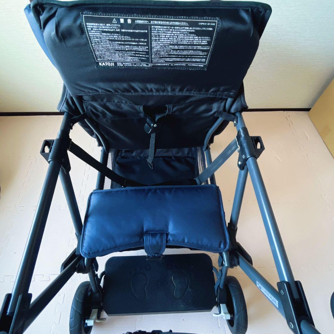 カトージ　KATOJI 二人乗りベビーカー　二人でゴー　遮光カバー付き