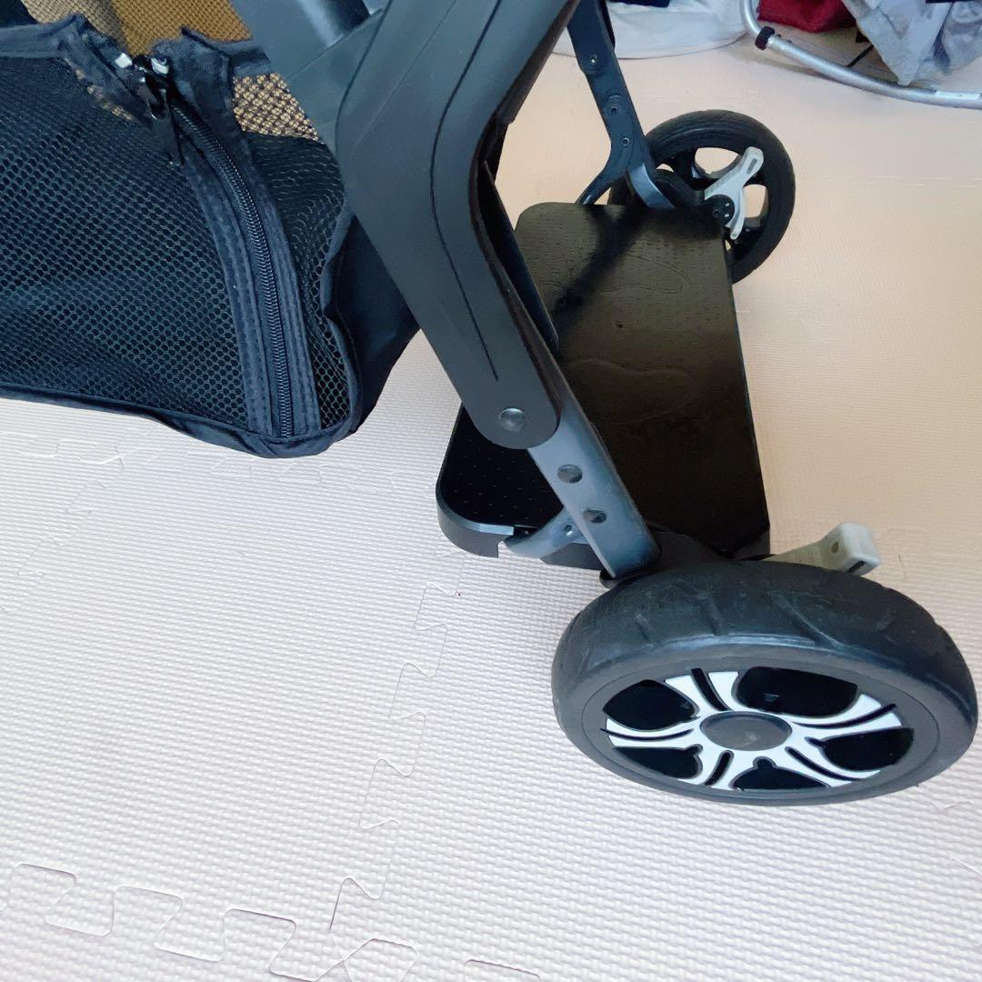 カトージ　KATOJI 二人乗りベビーカー　二人でゴー　遮光カバー付き