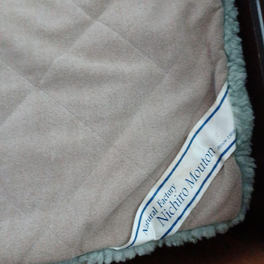 Nichiro Mouton シングルサイズラグ 緑色