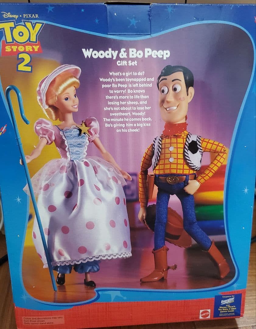 マテル社　トイストーリー2　ウッディ&ボーピープ