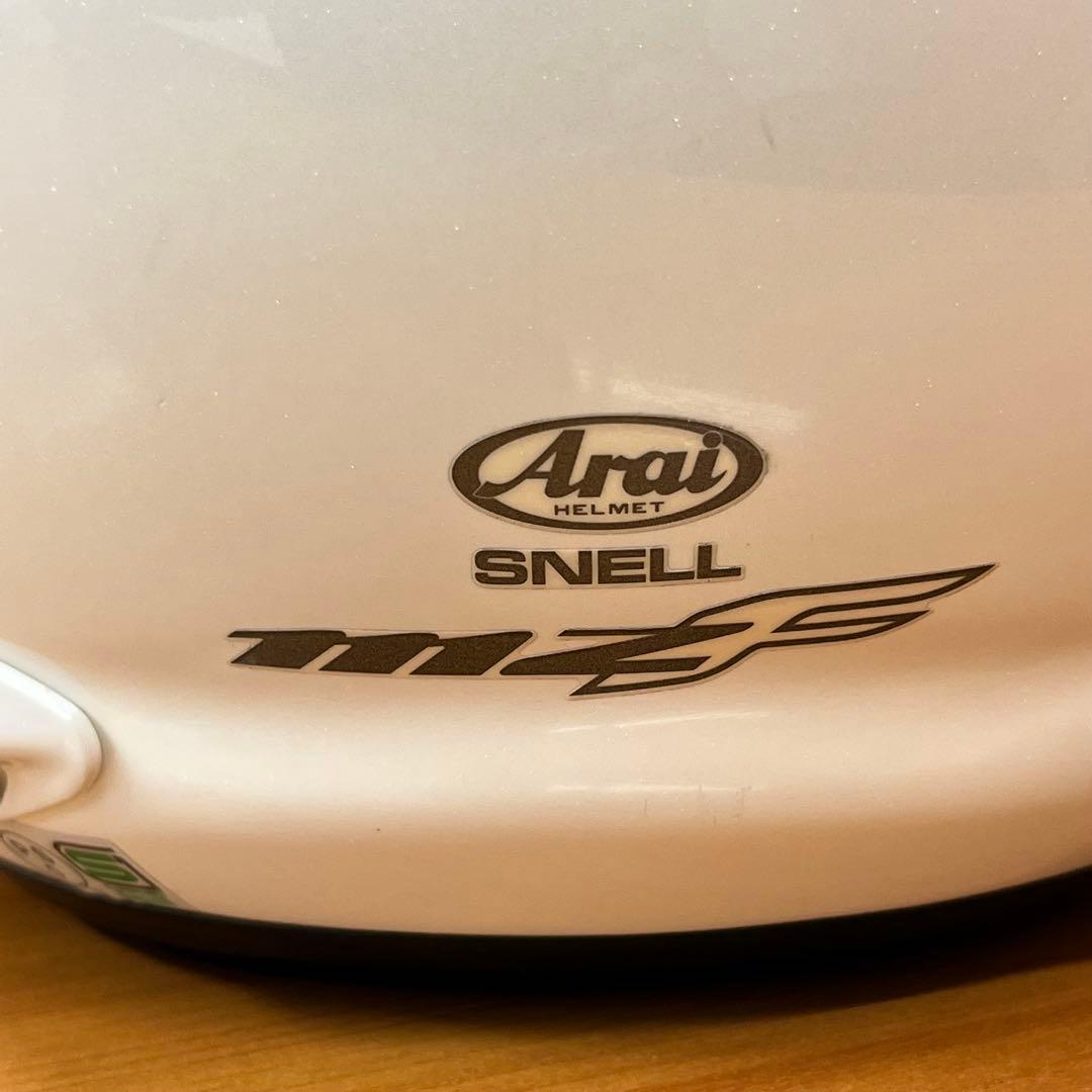 Arai ジェットヘルメット ホワイト SNELL MZF 55〜56cm