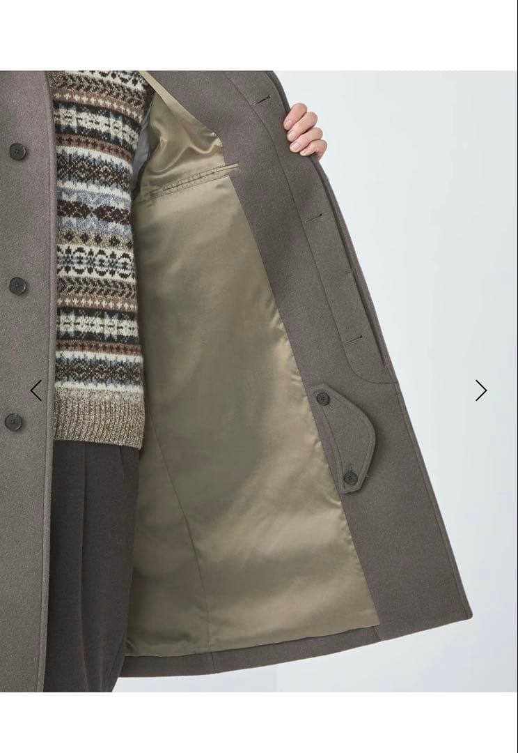 green label relaxing ステンカラーコート(モカ、Lサイズ)