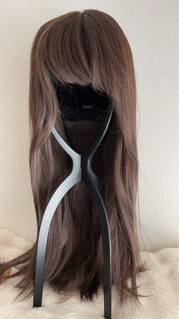 AQUADOLL ウィッグ ロング/フロント手植え オンリーワンカールロング