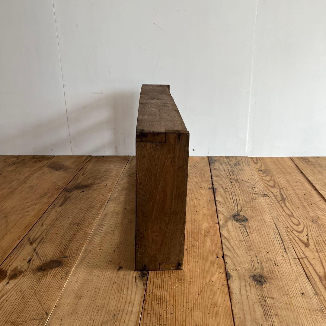 アンティーク 飾り棚 キッチン収納 古民家 民藝 無垢材 シャビー z907