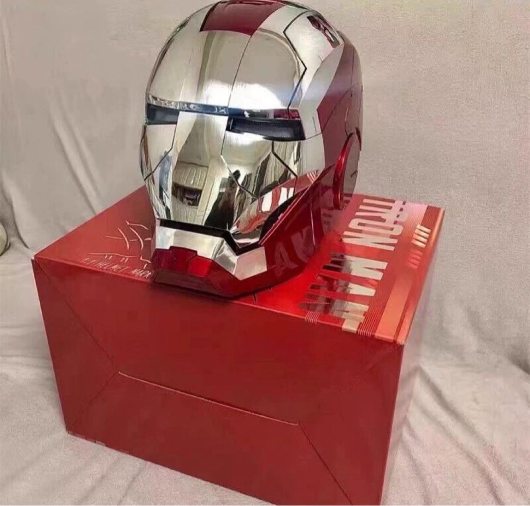 新品AUTOKINGアイアンマン マーク5 MK5 マスク 銀
