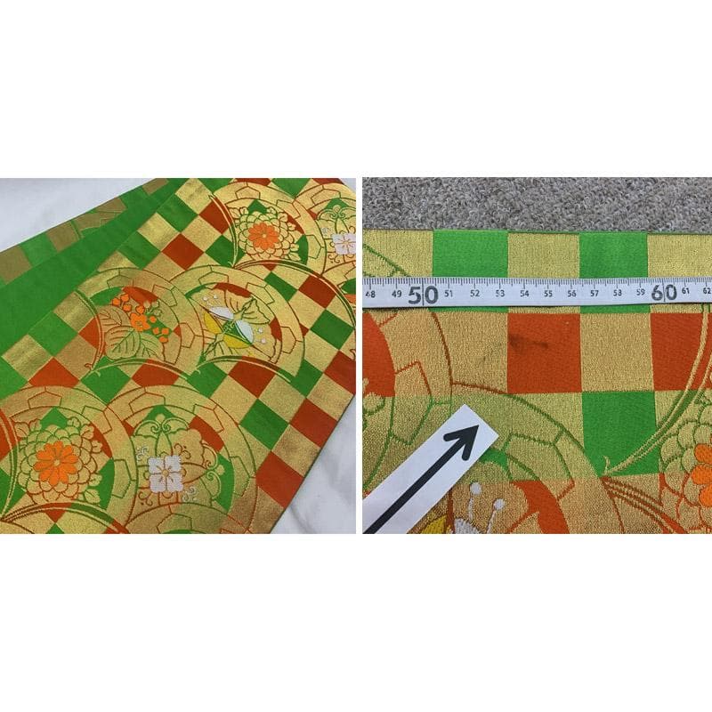 503ag50■七五三 七歳 女児 着物&袋帯&長襦袢&帯揚げ&帯締め&しごき■