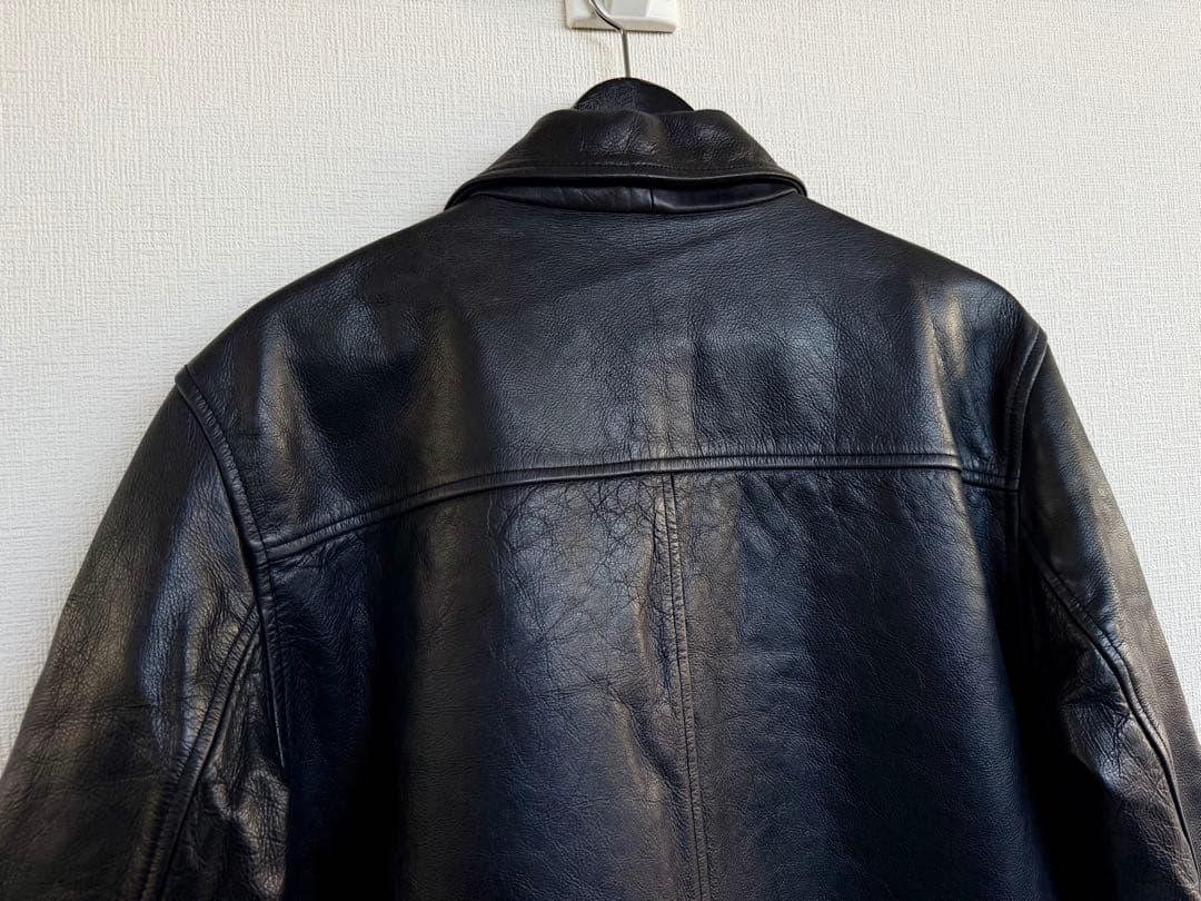 超スペシャル 90s GAP ギャップ レザー カーコート S ブラック 黒
