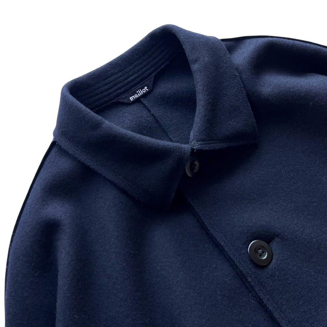 【美品】maillotマイヨ/mature melton lots coat