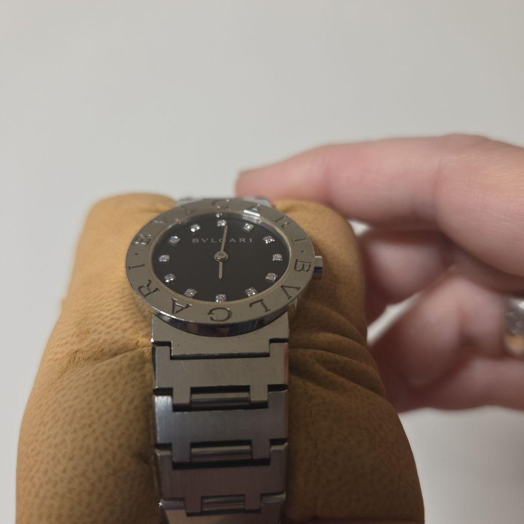 た*フ様 BVLGARI ブラック クォーツ腕時計