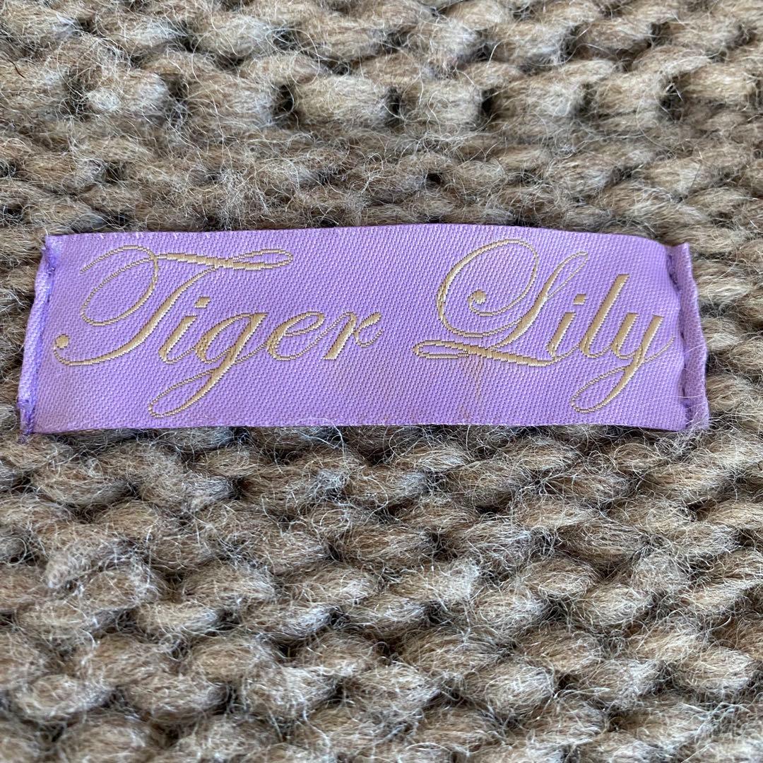 【美品】タイガーリリー　キモノスリーブカウチンニット　カナダ製　M相当　田丸麻紀