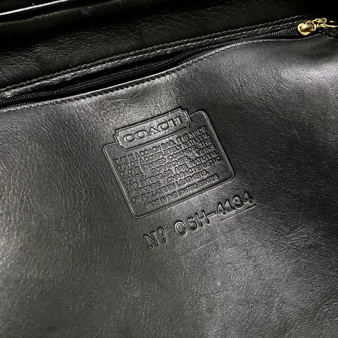 コーチ COACH オールドコーチ リュック レザー ブラック 4134