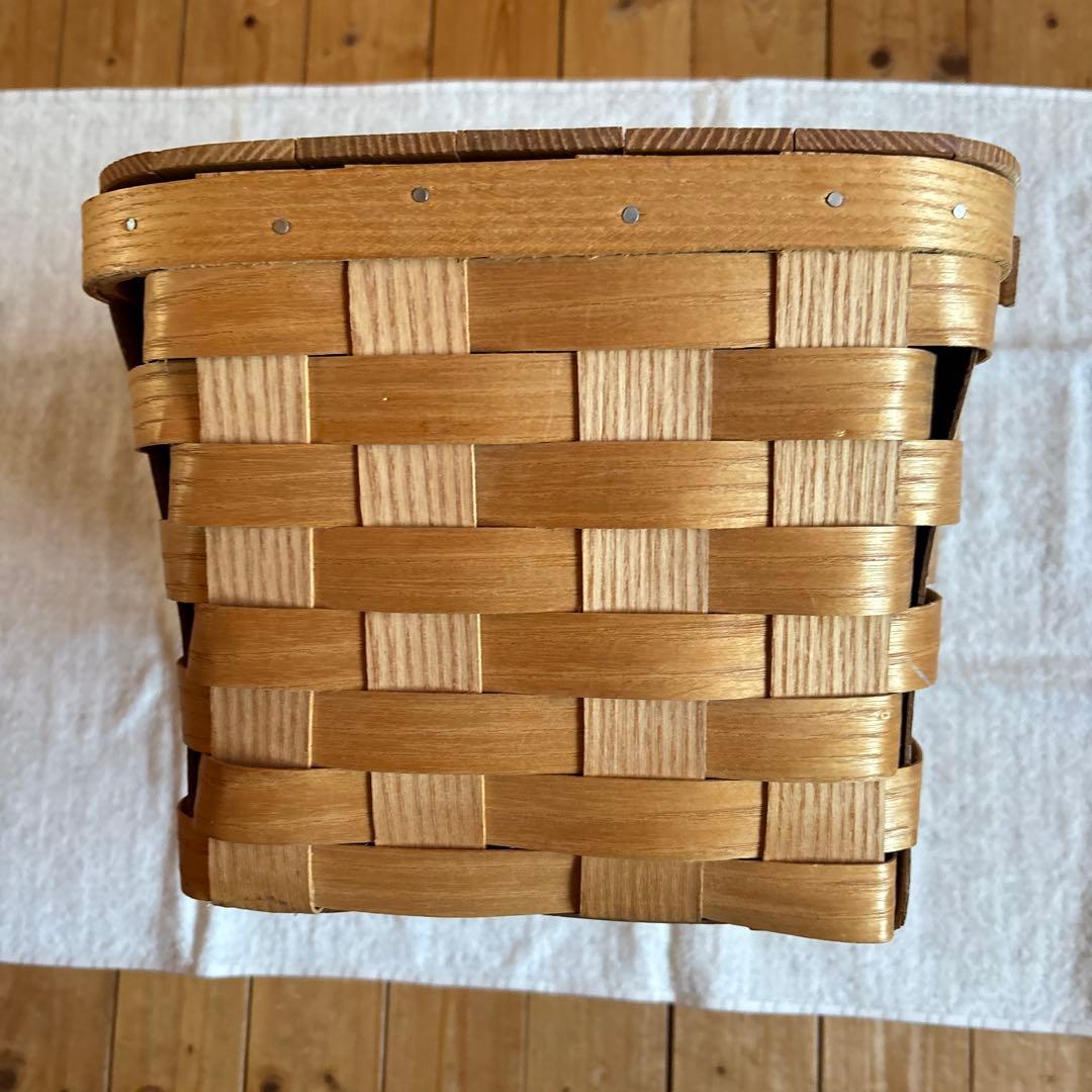 バスケットビル　ルピナスステンシル柄　ピクニックバスケット　USA製