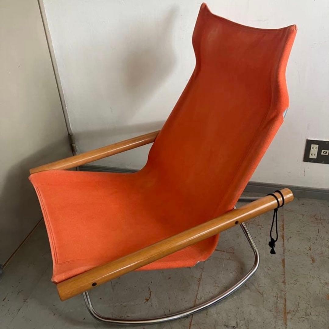 NychairX ニーチェア ロッキングチェア　ニーファニチャー製　オレンジ