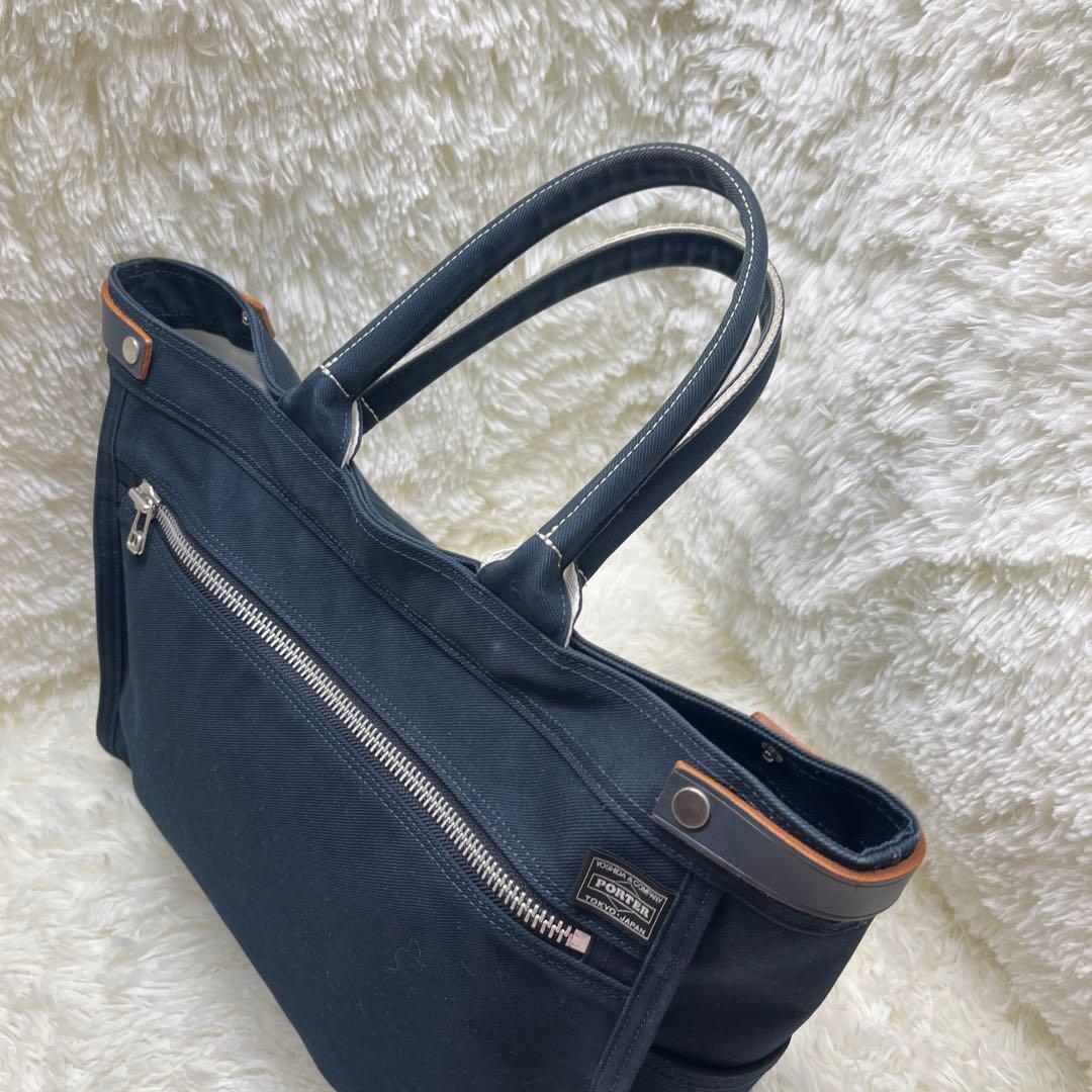 美品 PORTER ポーター トートバッグ ネイキッド キャンバス A4