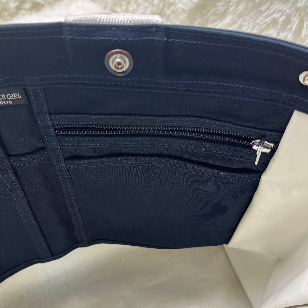 美品 PORTER ポーター トートバッグ ネイキッド キャンバス A4