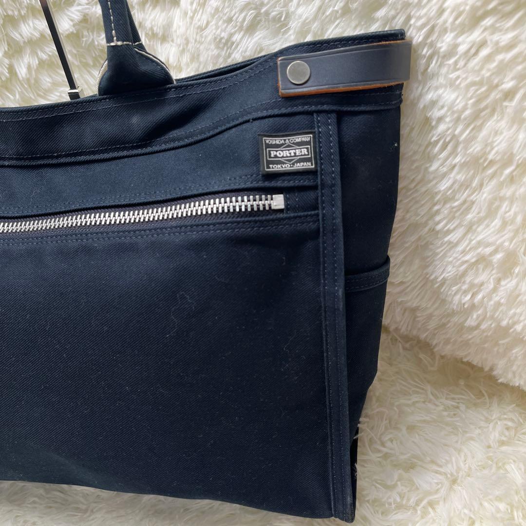 美品 PORTER ポーター トートバッグ ネイキッド キャンバス A4