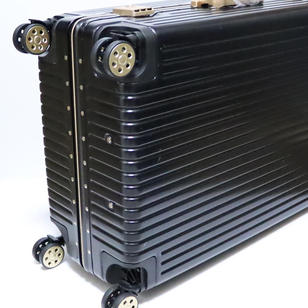 ポ*1様 [タビトラ] スーツケース アルミフレーム TSA Wキャスター ブラ