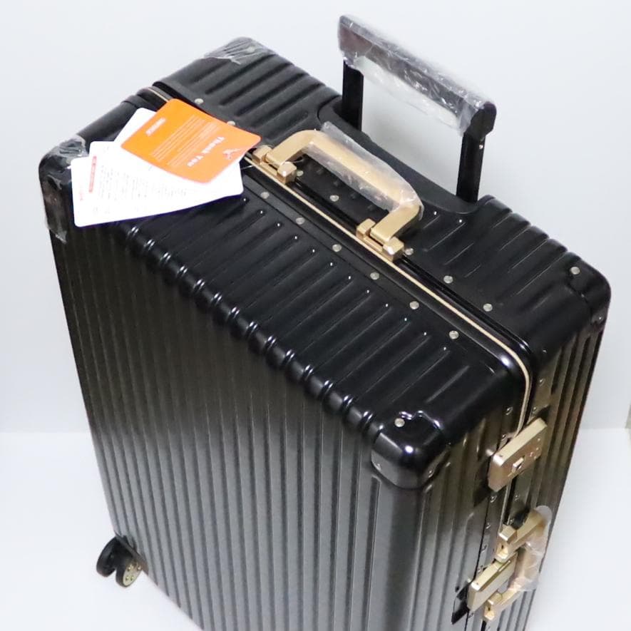 ポ*1様 [タビトラ] スーツケース アルミフレーム TSA Wキャスター ブラ