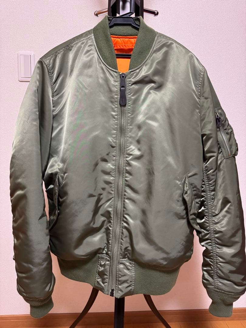 ALPHA INDUSTRIES MA-1 フライトジャケット グリーン XL