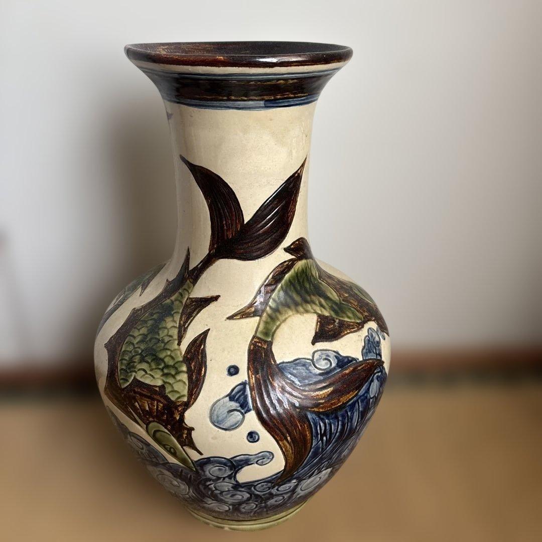 沖縄やちむん花瓶