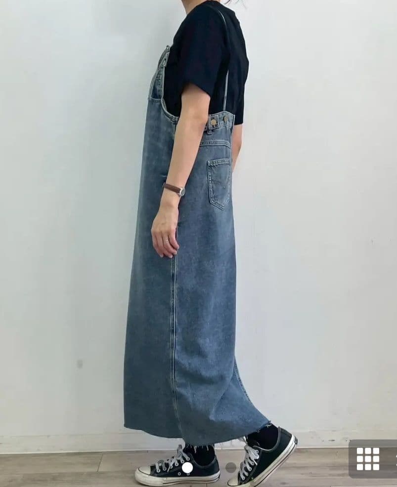 新品・未使用　ポリーヌ・ブロー　デニム ジャンスカ　フリーサイズ