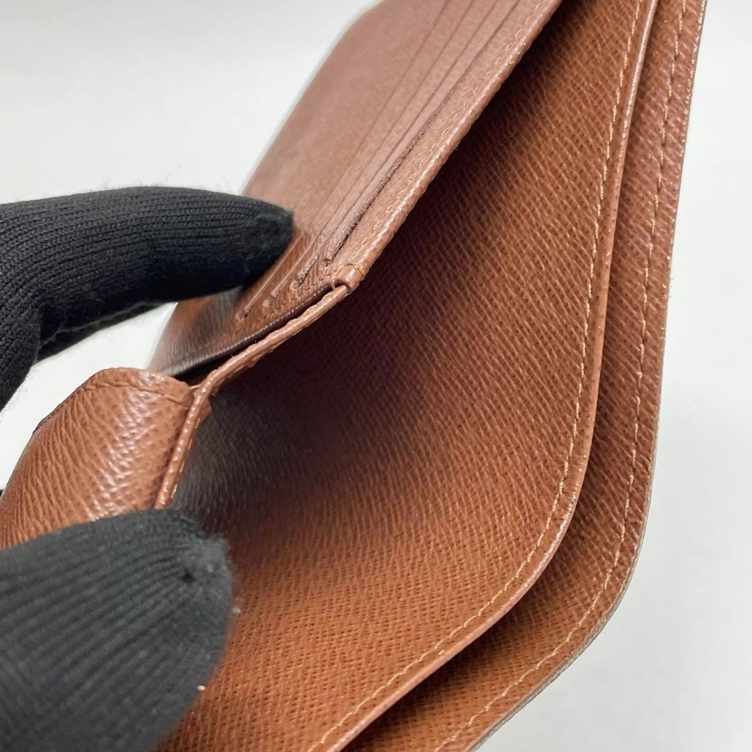 1570 美品 ルイヴィトン モノグラム 二つ折り財布 ポルトフォイユ マルコ