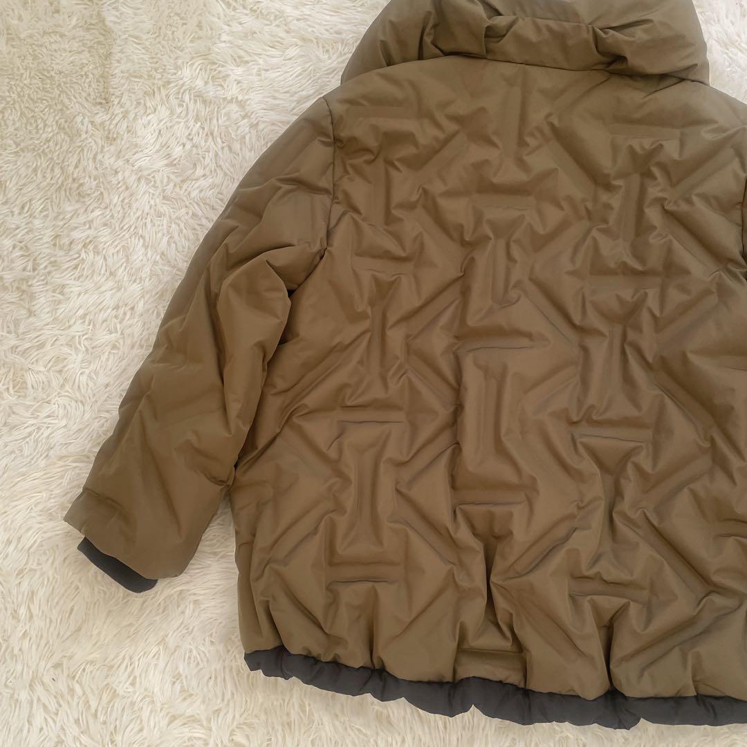 美品 L【A.N.L シームレスダウン】ハイネック バイカラー