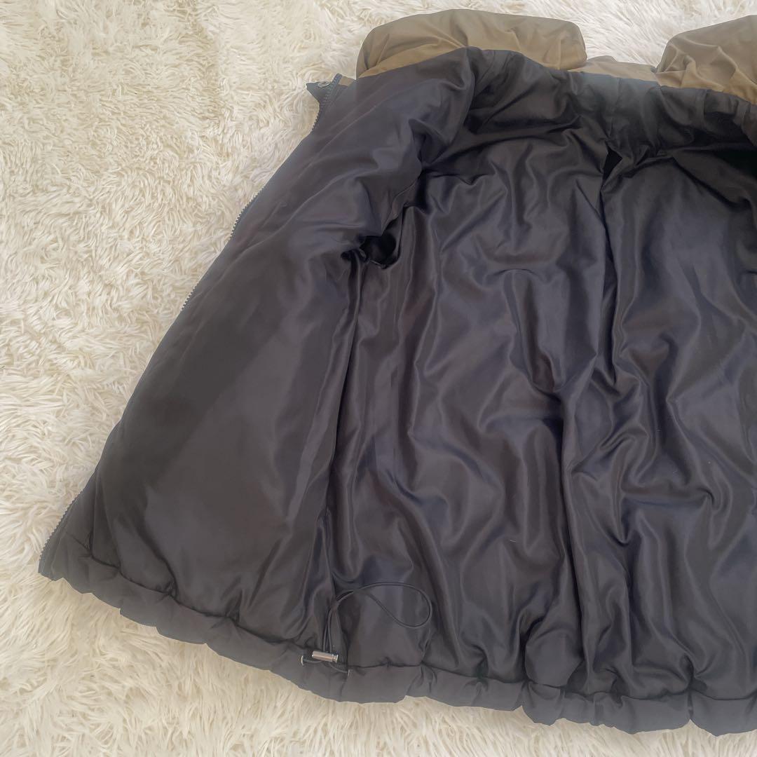 美品 L【A.N.L シームレスダウン】ハイネック バイカラー