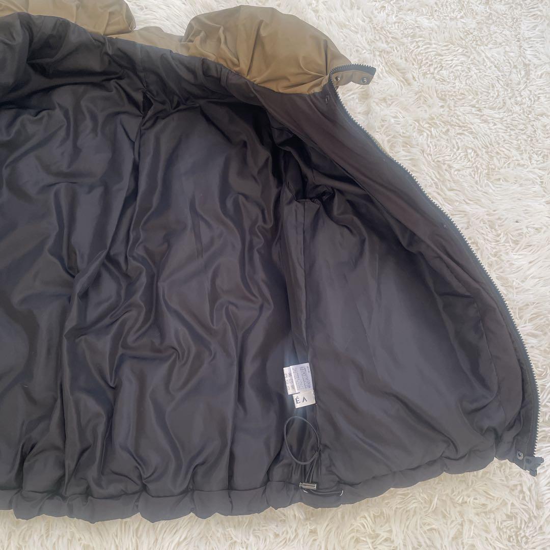 美品 L【A.N.L シームレスダウン】ハイネック バイカラー