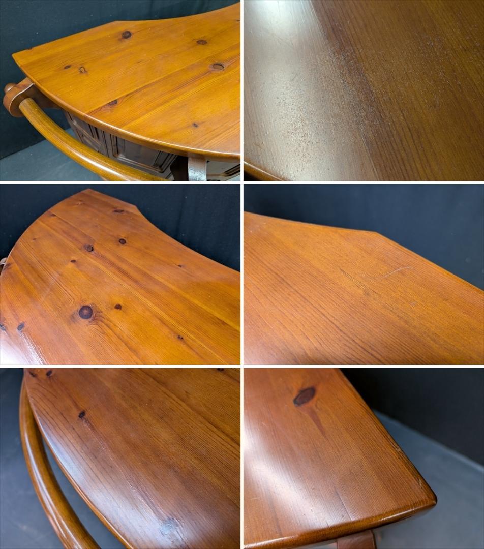 美品　パイン無垢　バーカウンター　ボトルキャビネット　シェルフ　キャビネット