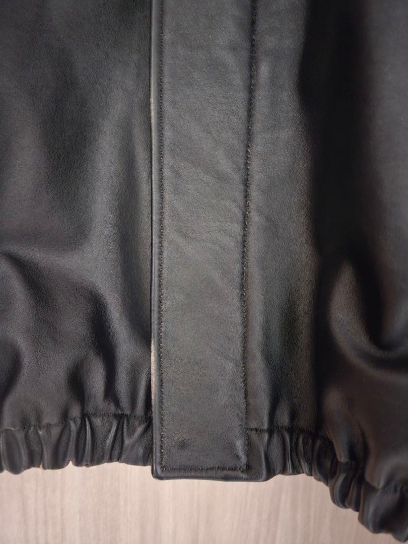 ジャケット・アウター ssstein COW LEATHER VINTAGE ZIP JACKET