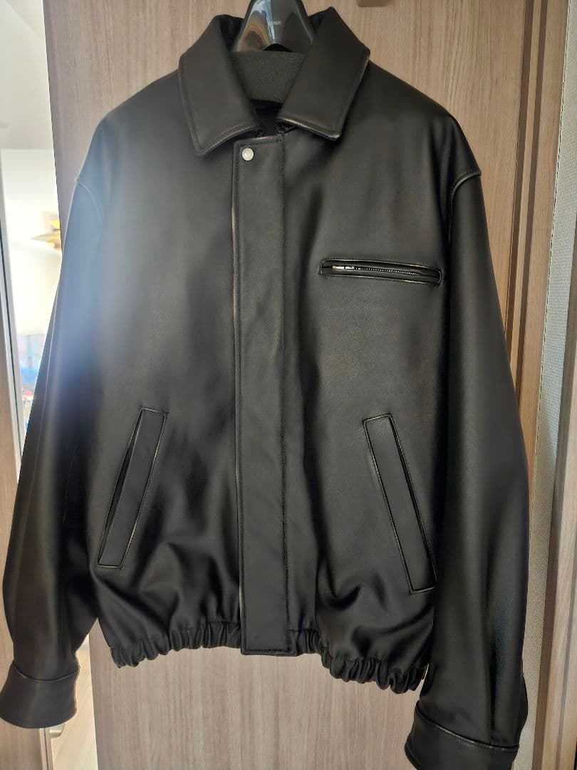 ジャケット・アウター ssstein COW LEATHER VINTAGE ZIP JACKET