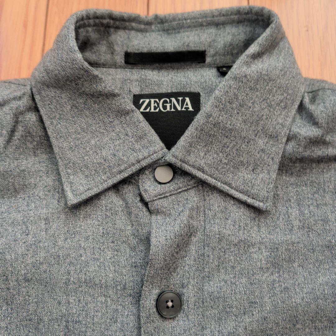 【上下セット】ZEGNA ゼニア 中綿入り長袖シャツジャケット