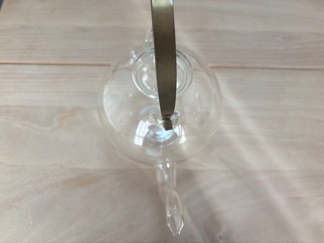 ガラスポット　日ノ出化学製作所Mサイズ（真鍮持ち手）