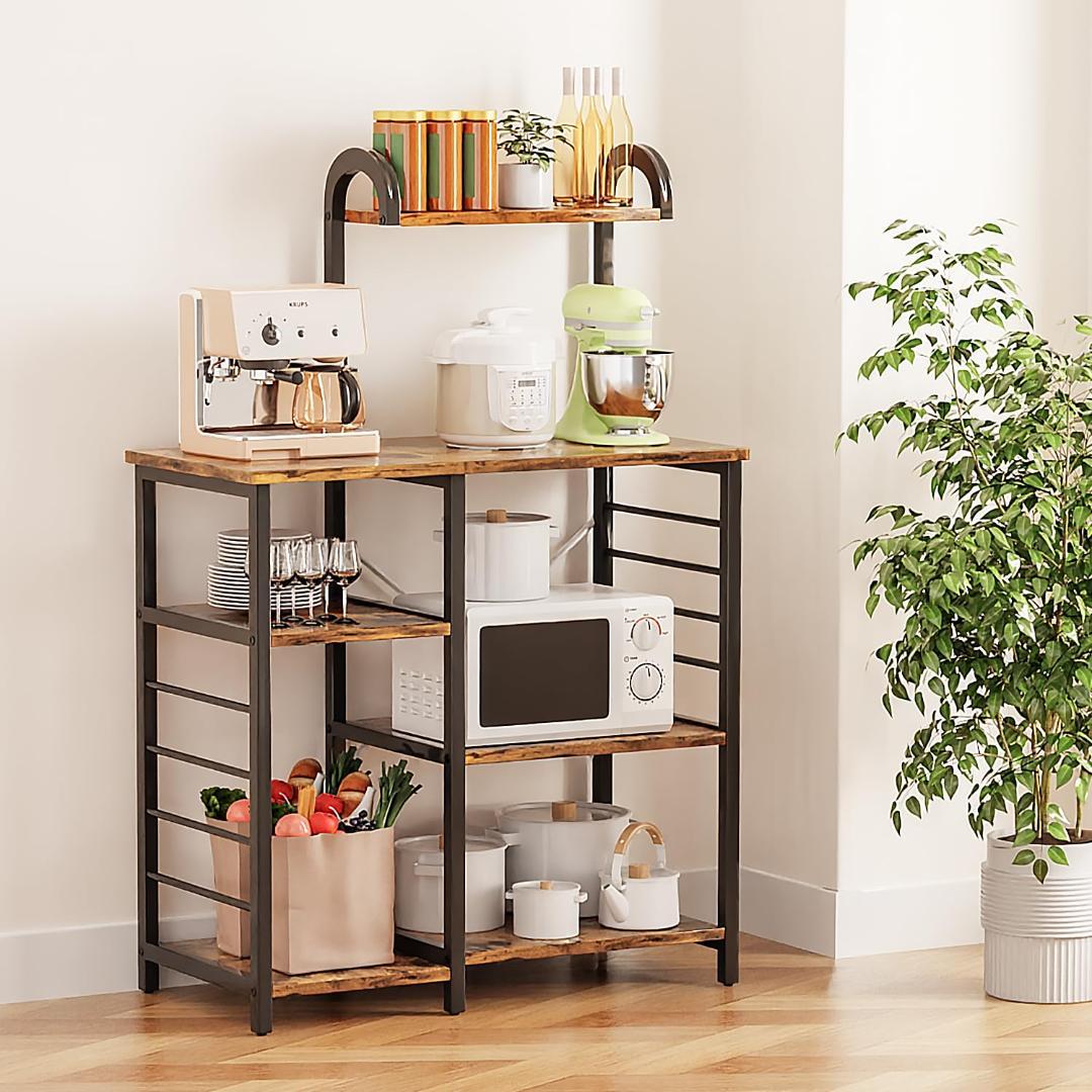 広々収納＆安定性抜群！多段キッチンラック