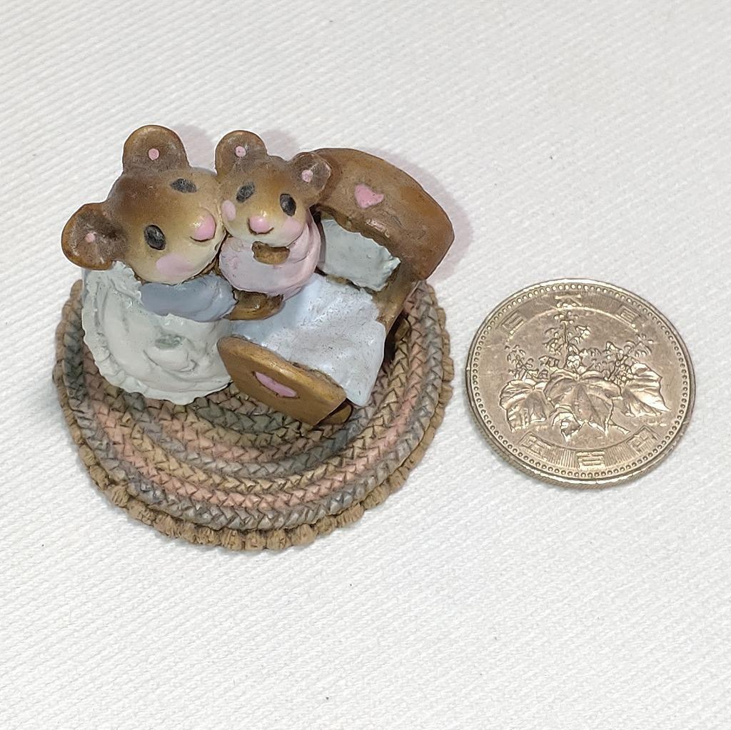 Wee Forest Folk マザーヘルパー 親子ネズミの置物【5316】