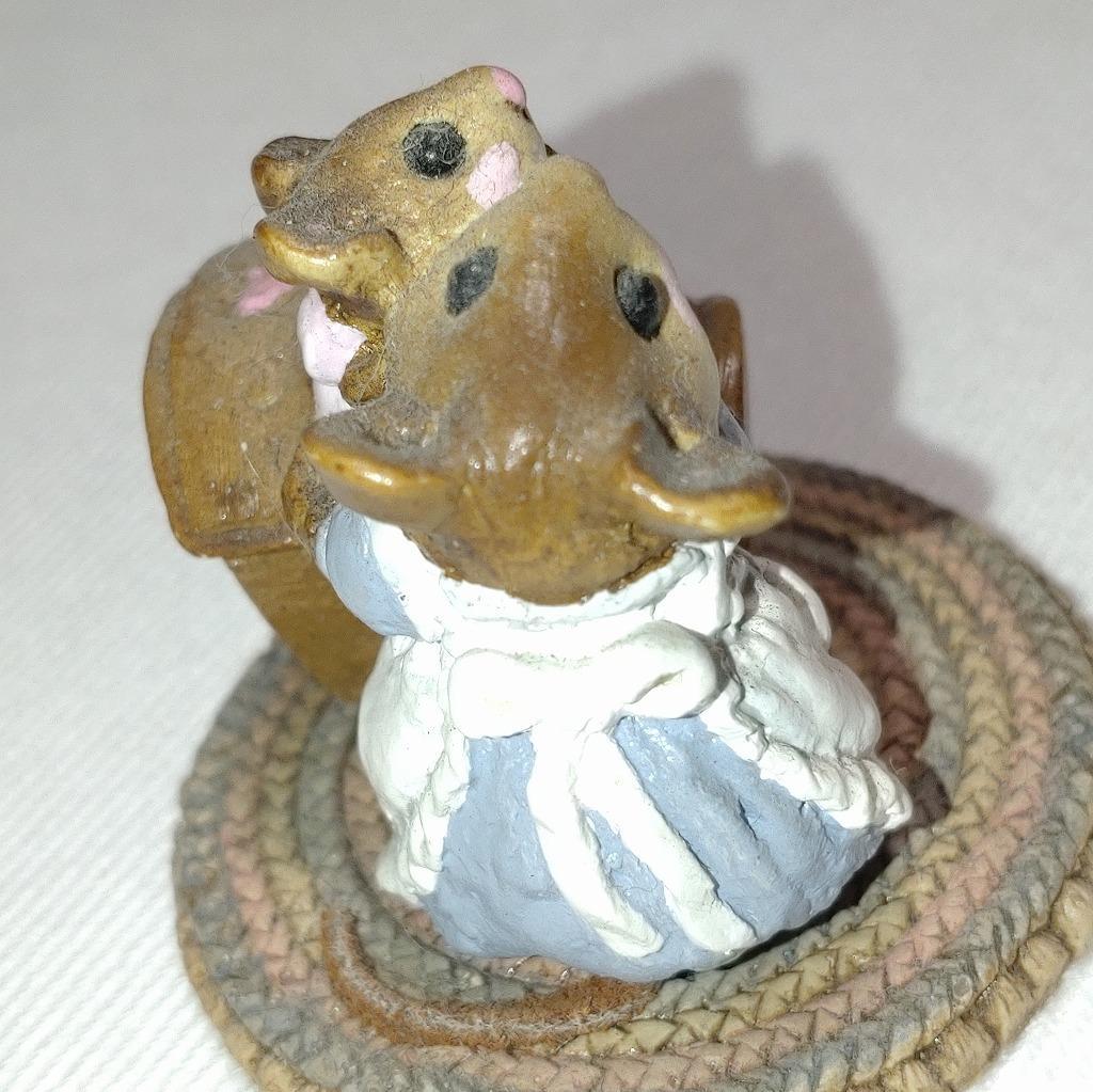 Wee Forest Folk マザーヘルパー 親子ネズミの置物【5316】