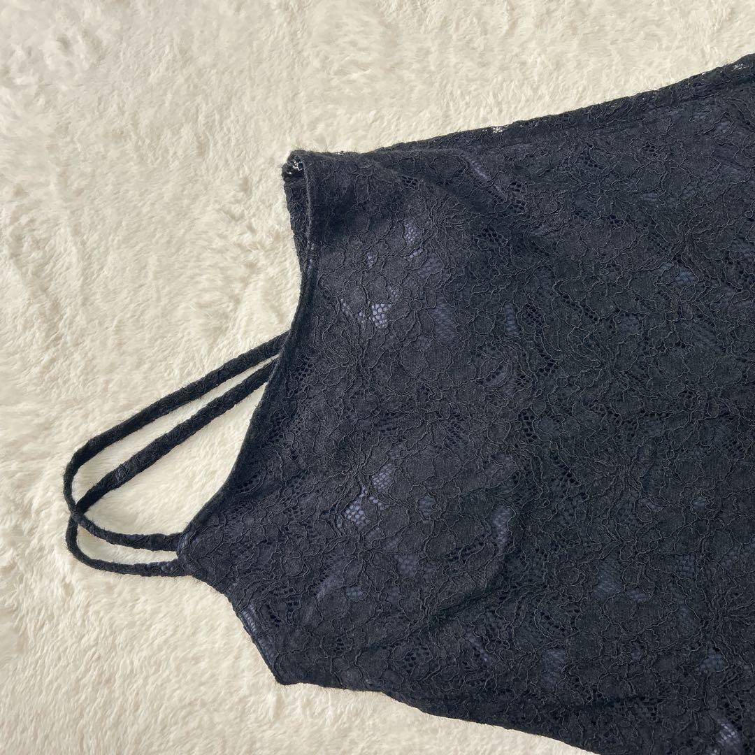 サロペット・オーバーオール・オールインワン AMERI ONE SHOULDER LACE FLARE ROMPERS M