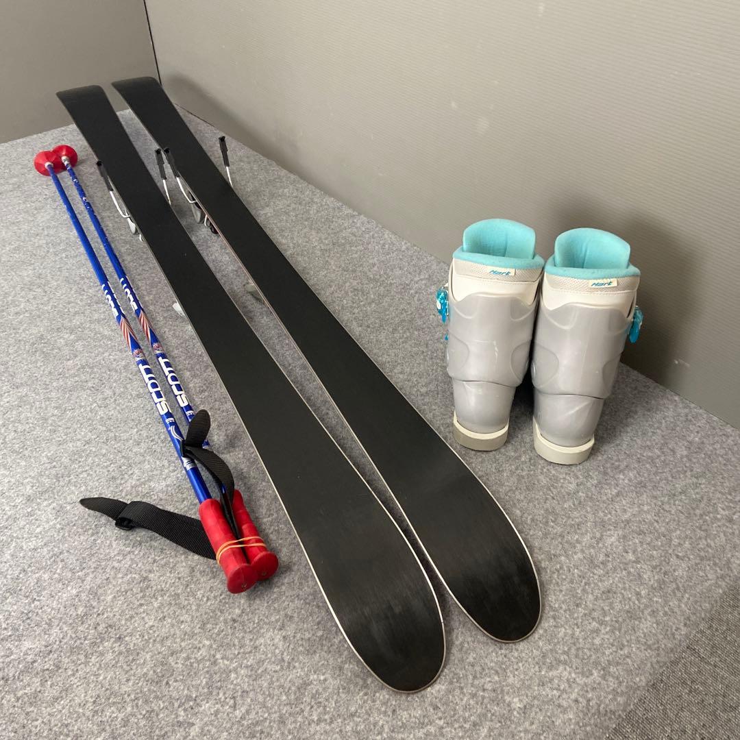 ★初心者向け★メンテナンス済　大人スキーセット 板150cm ブーツ24.5cm