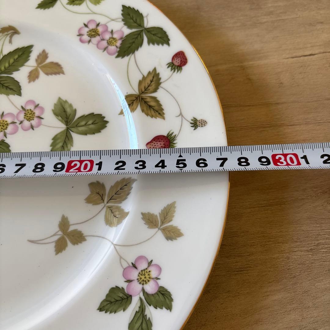 ウェッジウッド ❤︎ワイルドストロベリー大皿皿4枚セット×27cm