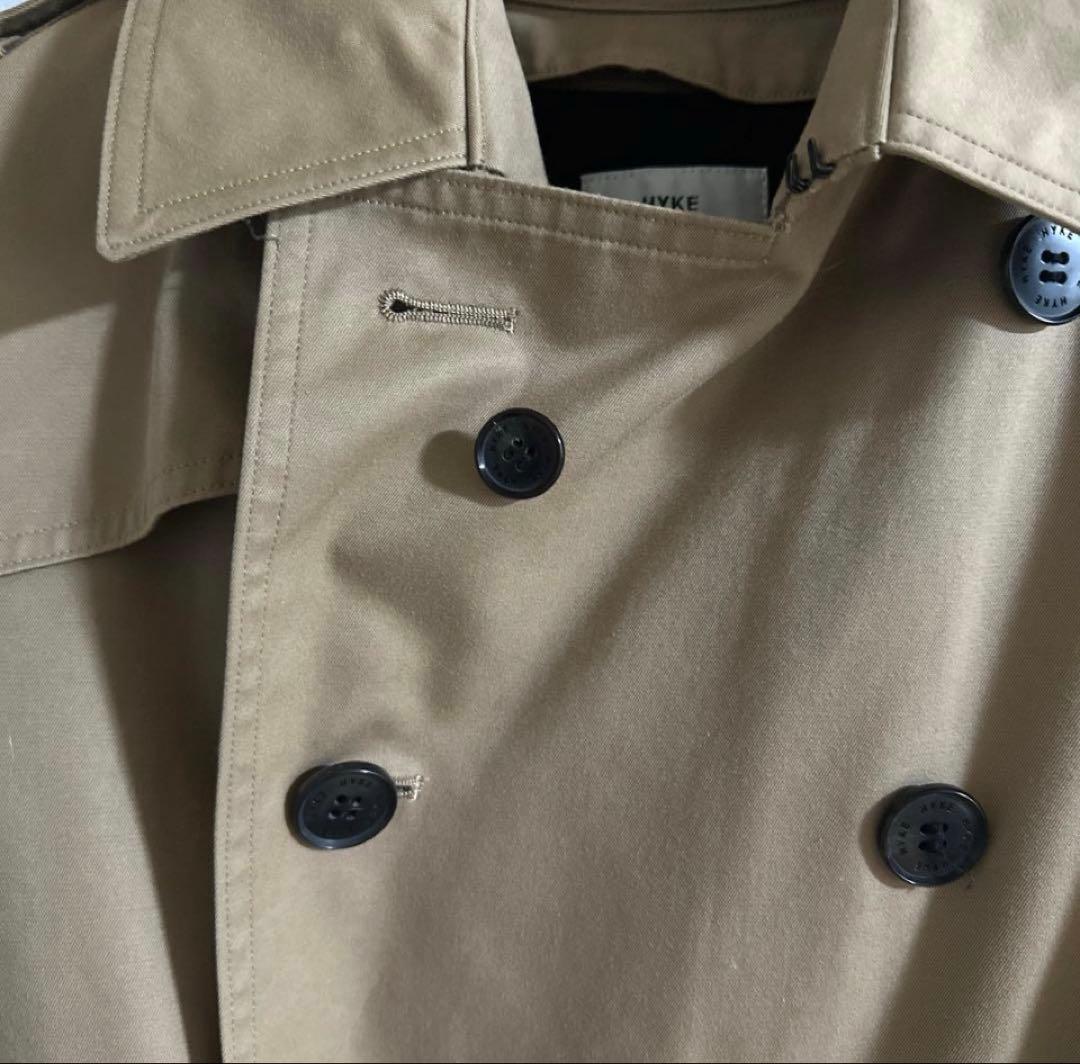 HYKE ベージュ トレンチコート 美品 HYKE ライナー付 M