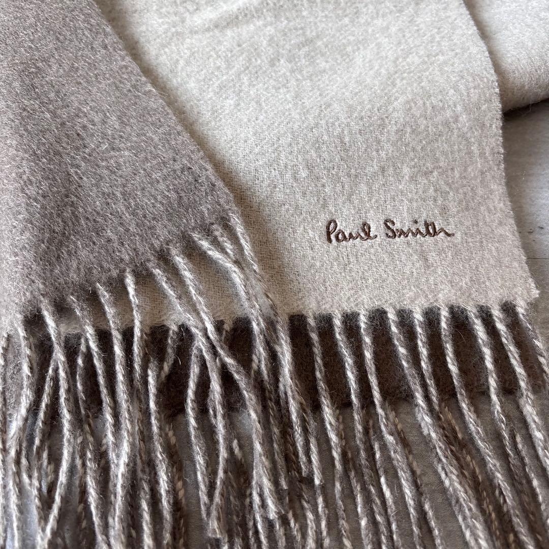 【極美品】Paul Smith マフラー　カシミヤ100% ベージュ　ショール