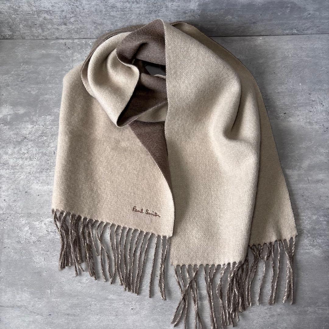 【極美品】Paul Smith マフラー　カシミヤ100% ベージュ　ショール