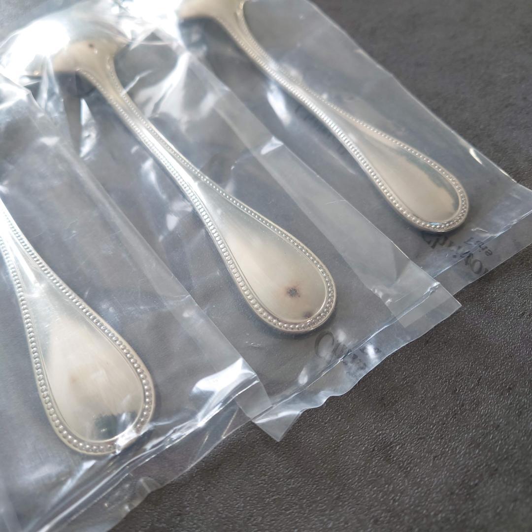 クリストフル パール 未開封 コンソメスプーン 6点