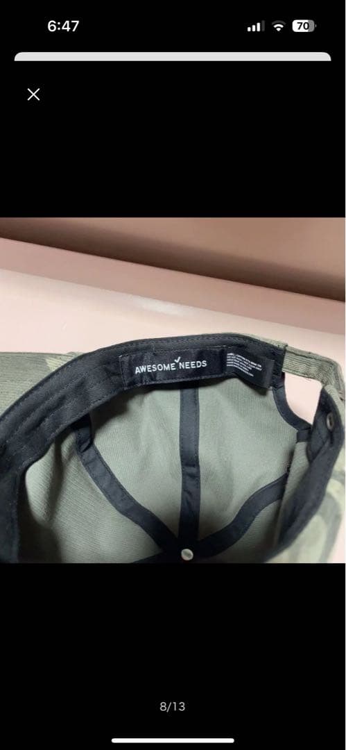 正規品 完売商品 AWESOME NEEDS / BASIC BALL CAP