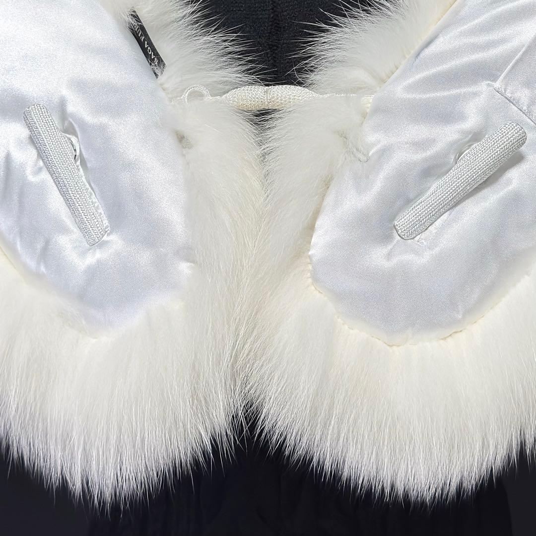 【白華】SAGA FURS サガファー ファーショール ホワイトフォックス 雪凛