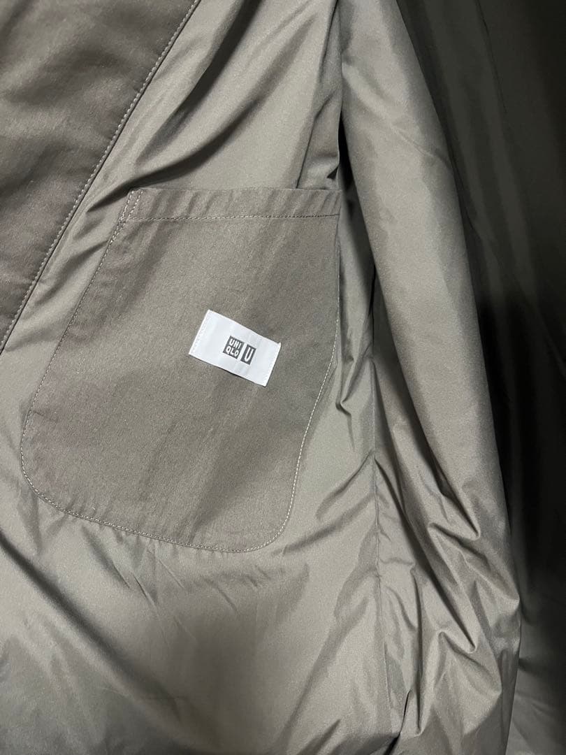 UNIQLO U パデッドステンカラーコート オリーブ 2023AW