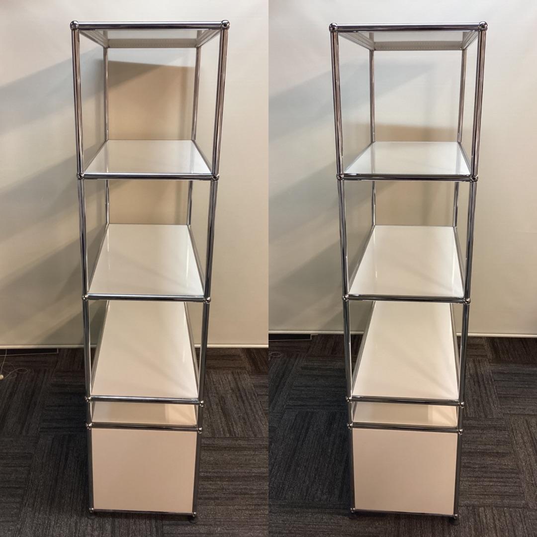 ヘ*ン様 USMハラー オープンキャビネット シェルフ ピュアホワイト　引き出し