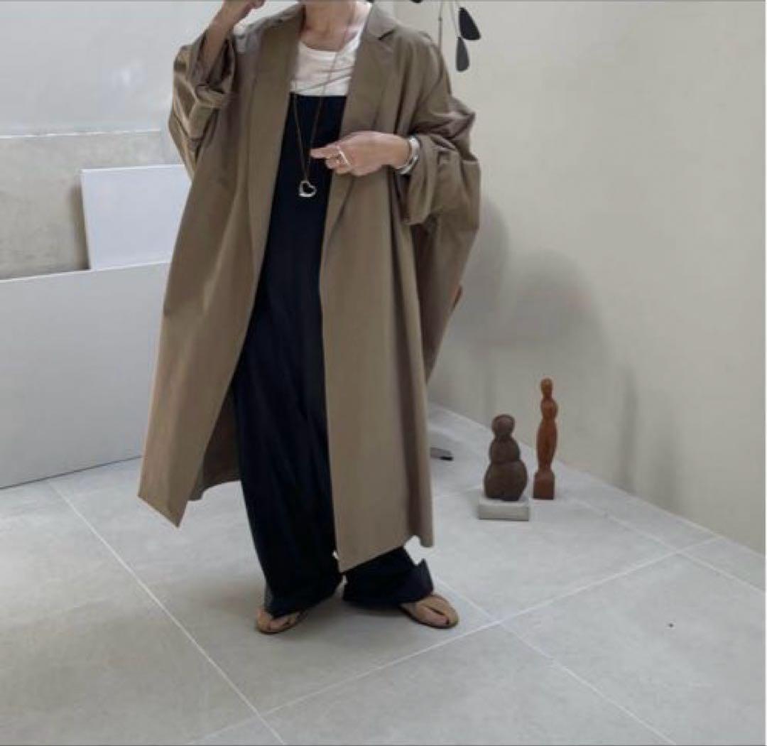 ジャケット・アウター ARGUE ESSENTIAL WIDE OVER TRENCH COAT