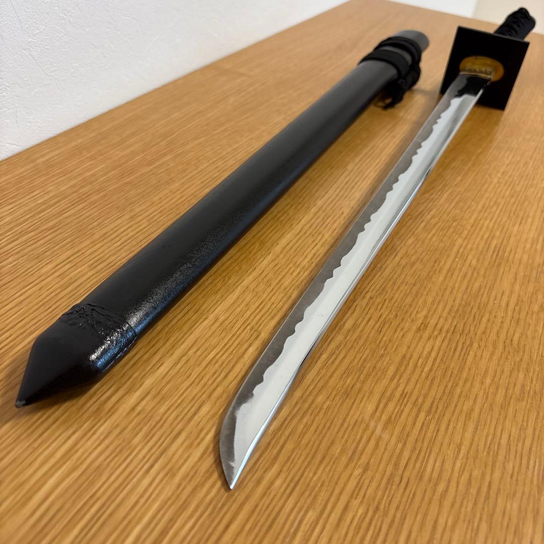 【模造刀】波紋刃 黒鞘【忍者刀】